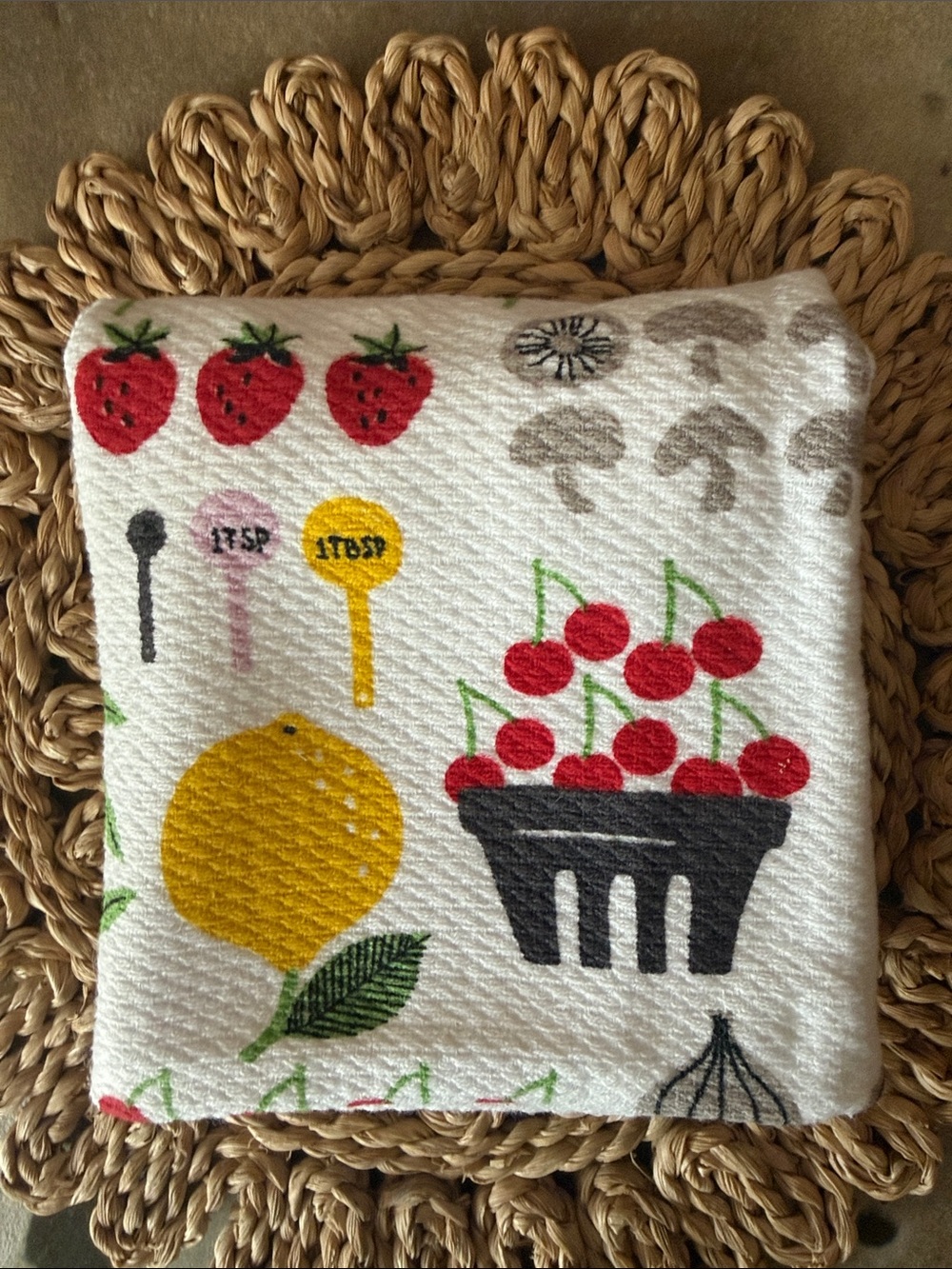 🍋🍅Kate Spade cup towel🍒🍄‍🟫